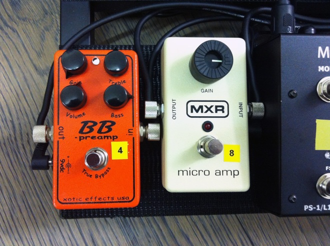 BB Preamp and MXR Mico Amp